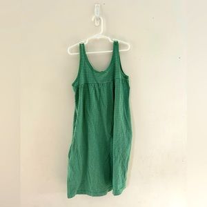 YL Old Navy green and white striped Sundress